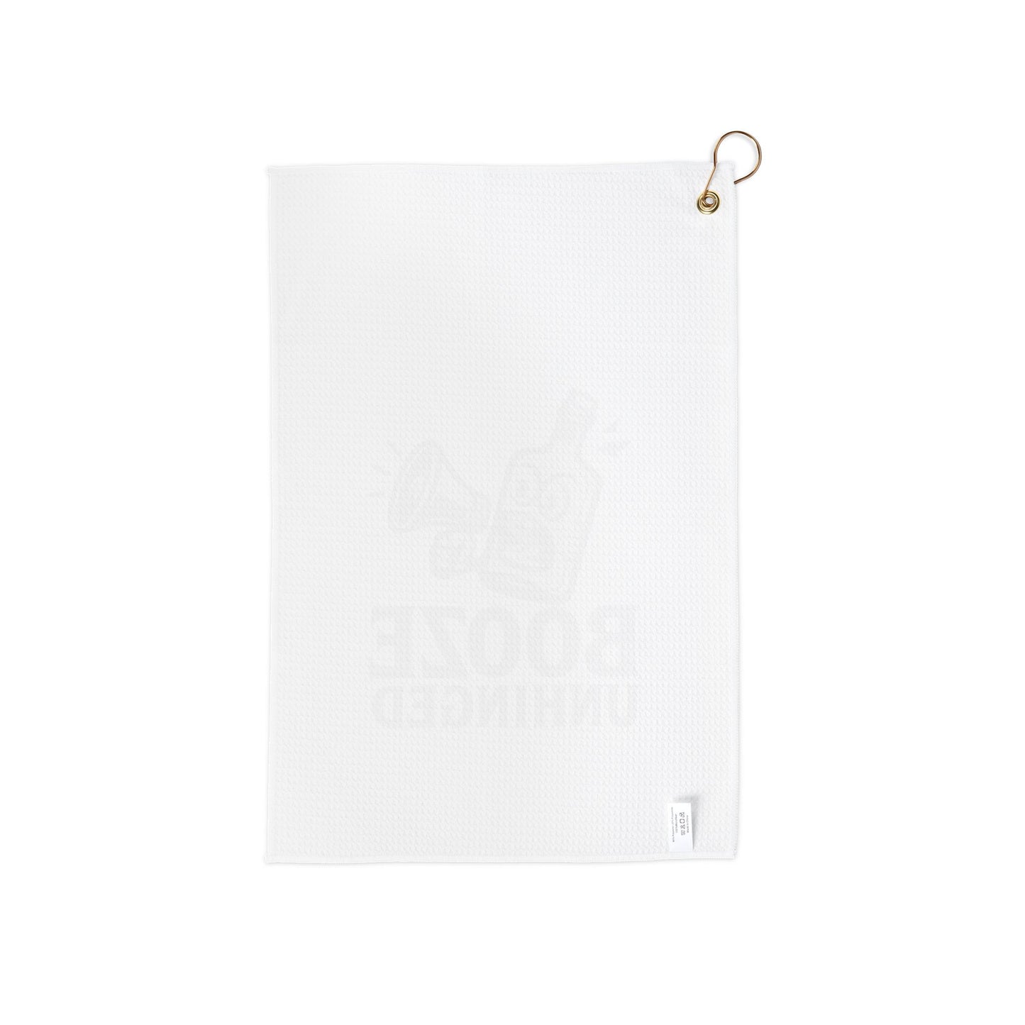 Golf Towel 'Booze Unhinged' -White
