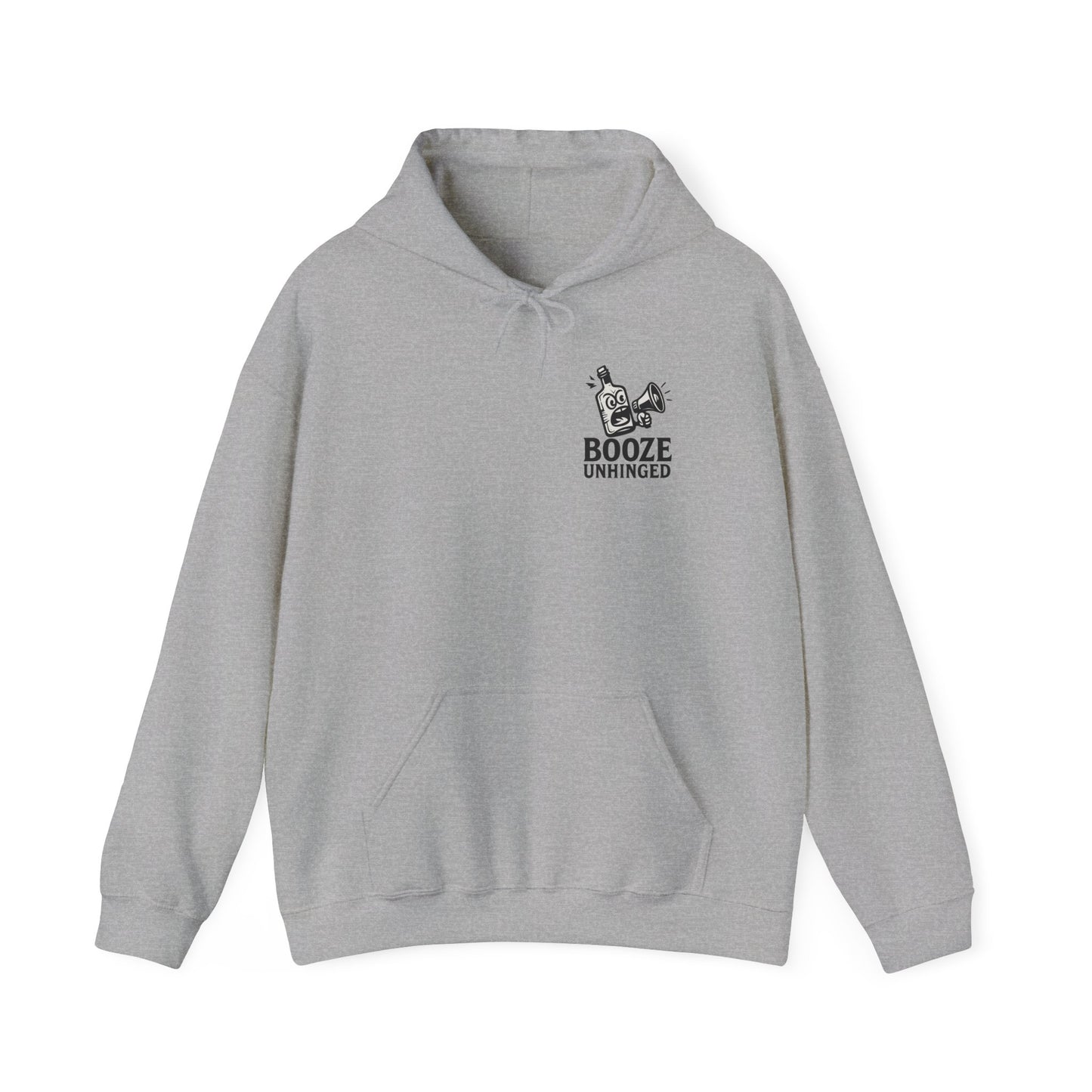 Booze Unhinged Hoodie - Large Back Logo