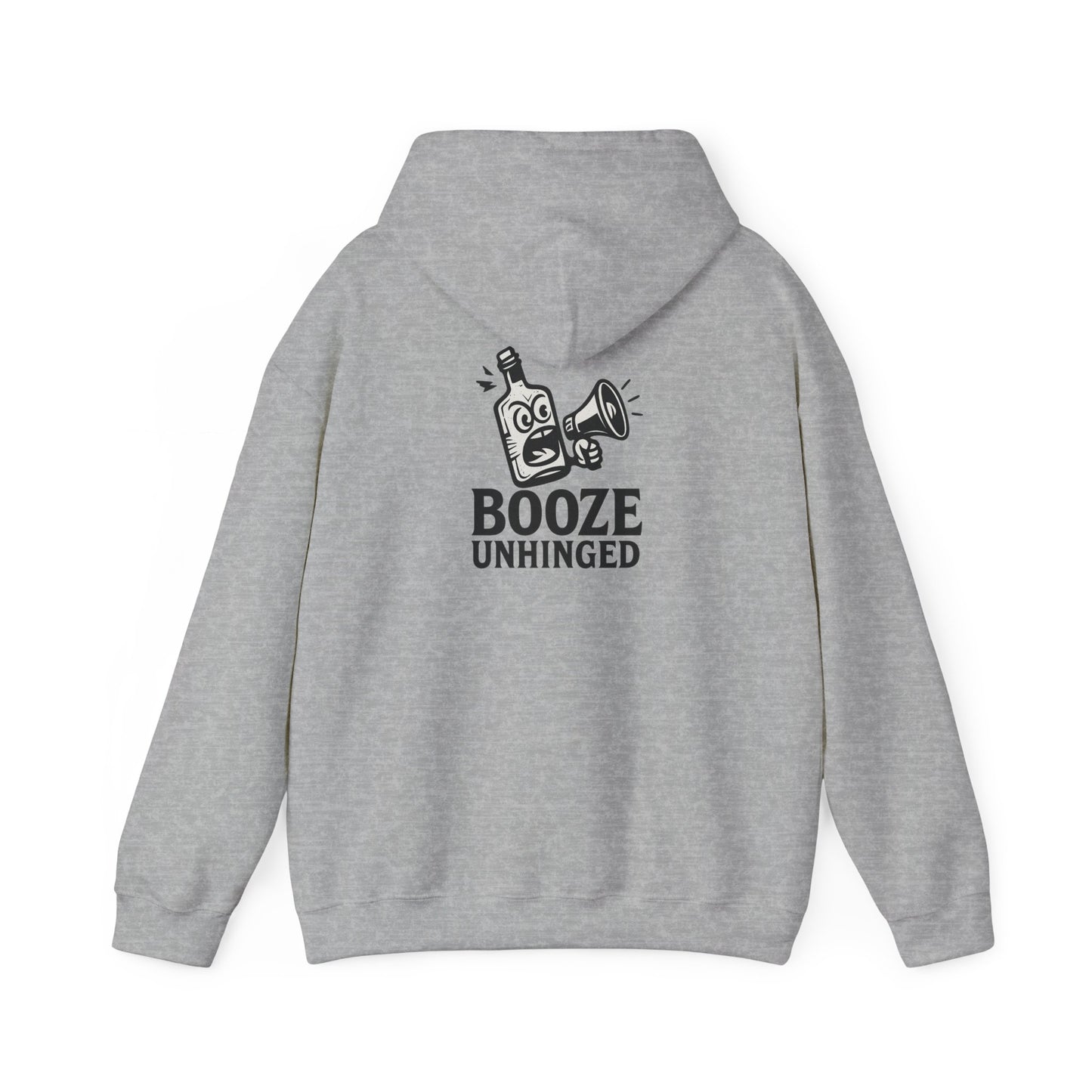 Booze Unhinged Hoodie - Large Back Logo