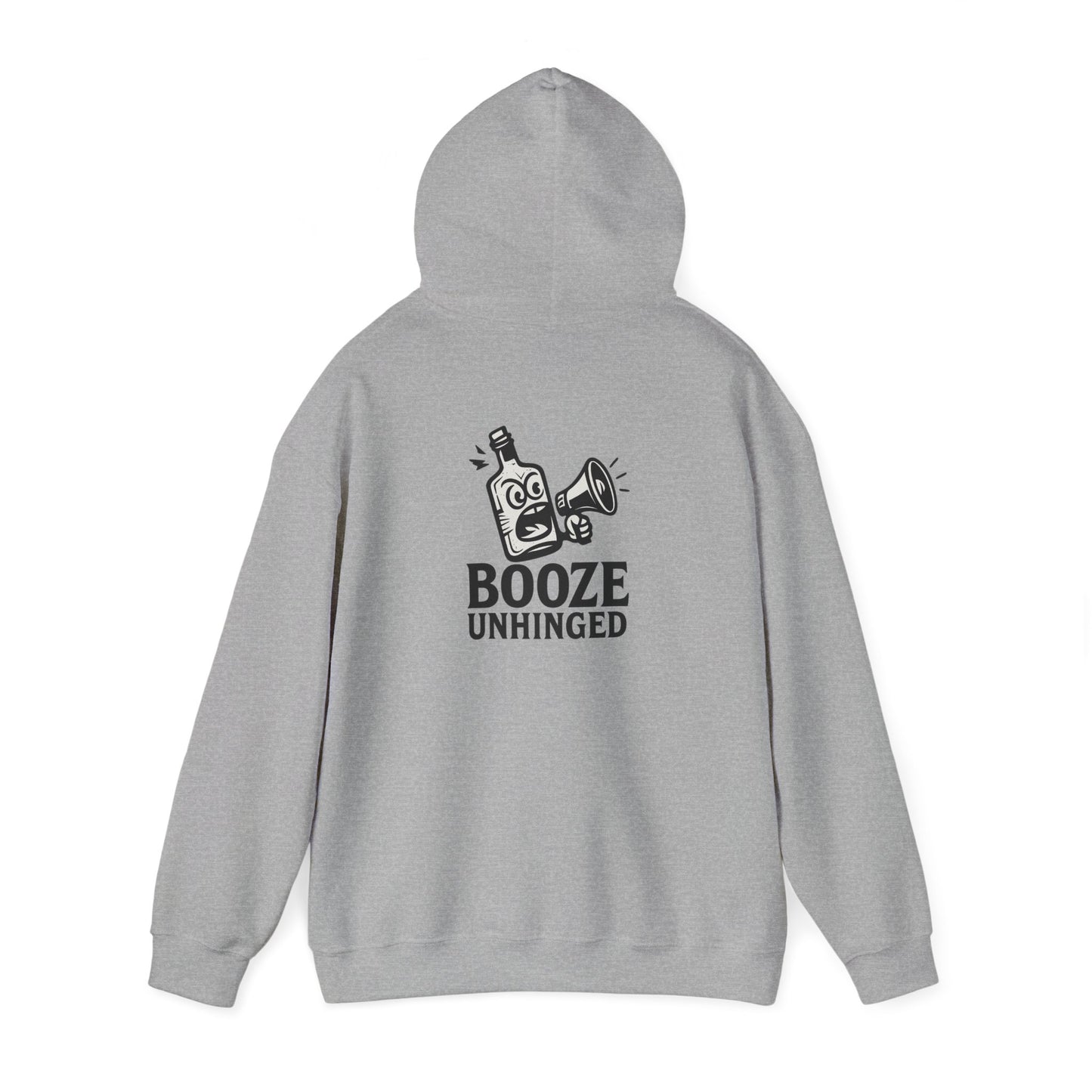 Booze Unhinged Hoodie - Large Back Logo