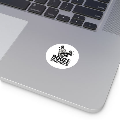 Unhinged Round Vinyl Sticker