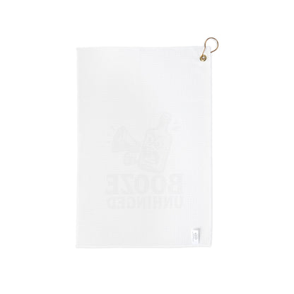 Golf Towel 'Booze Unhinged' -White