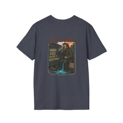 'Hobo Piss After a Beer Binge' Design T-Shirt
