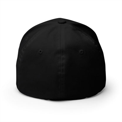 Unhinged Black Closed Back Cap
