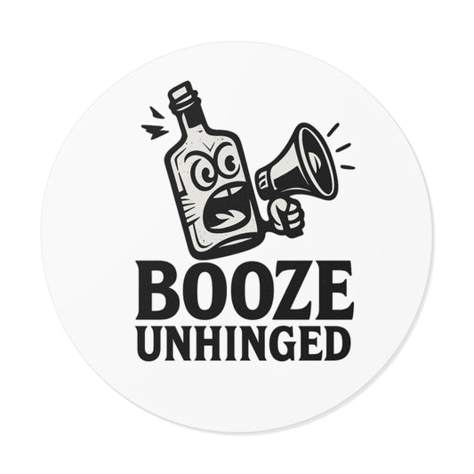 Unhinged Round Vinyl Sticker