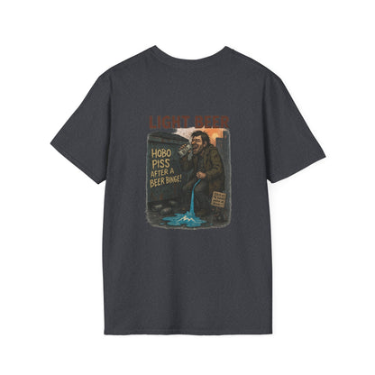 'Hobo Piss After a Beer Binge' Design T-Shirt