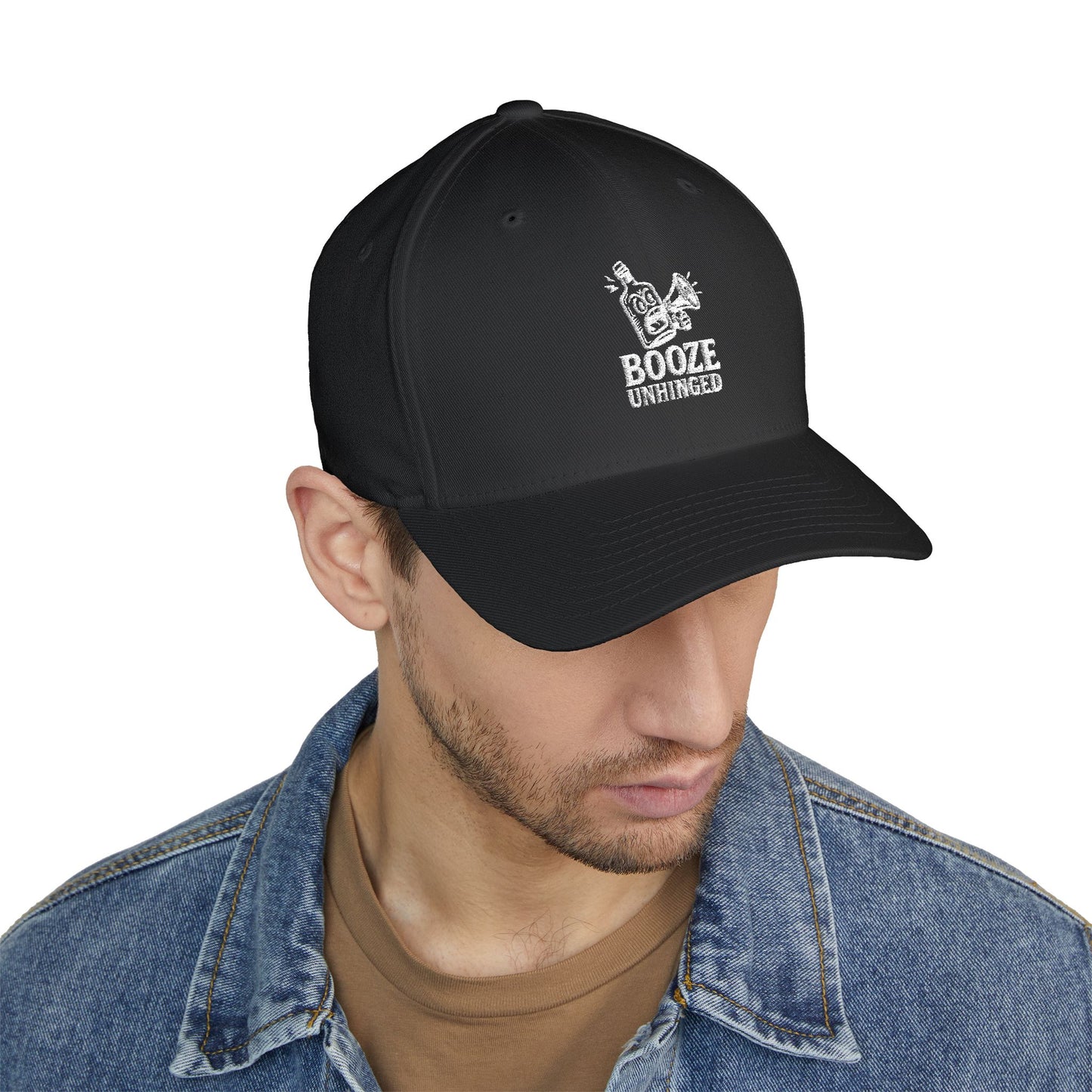 Unhinged Black Closed Back Cap